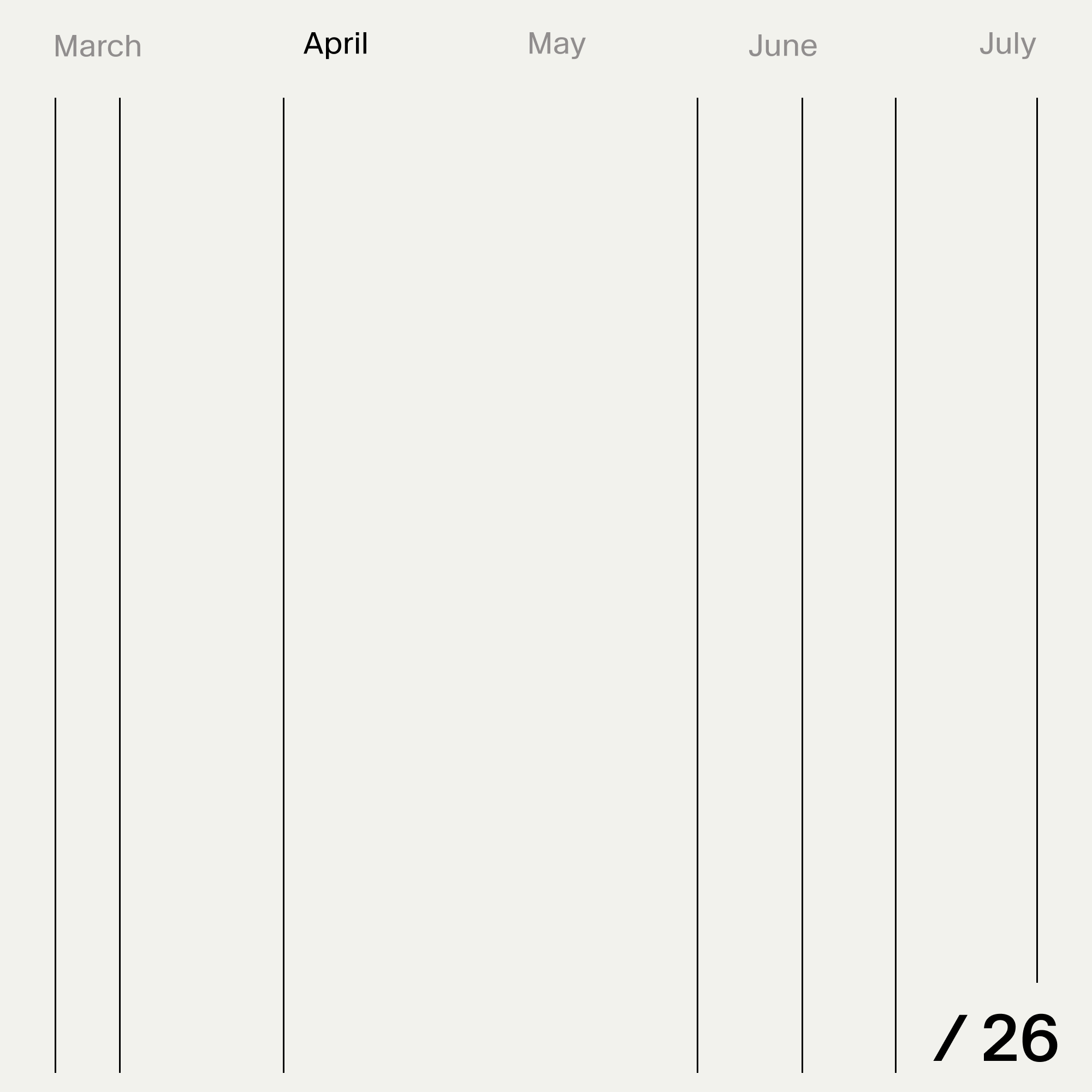Playlist cover for April 2026