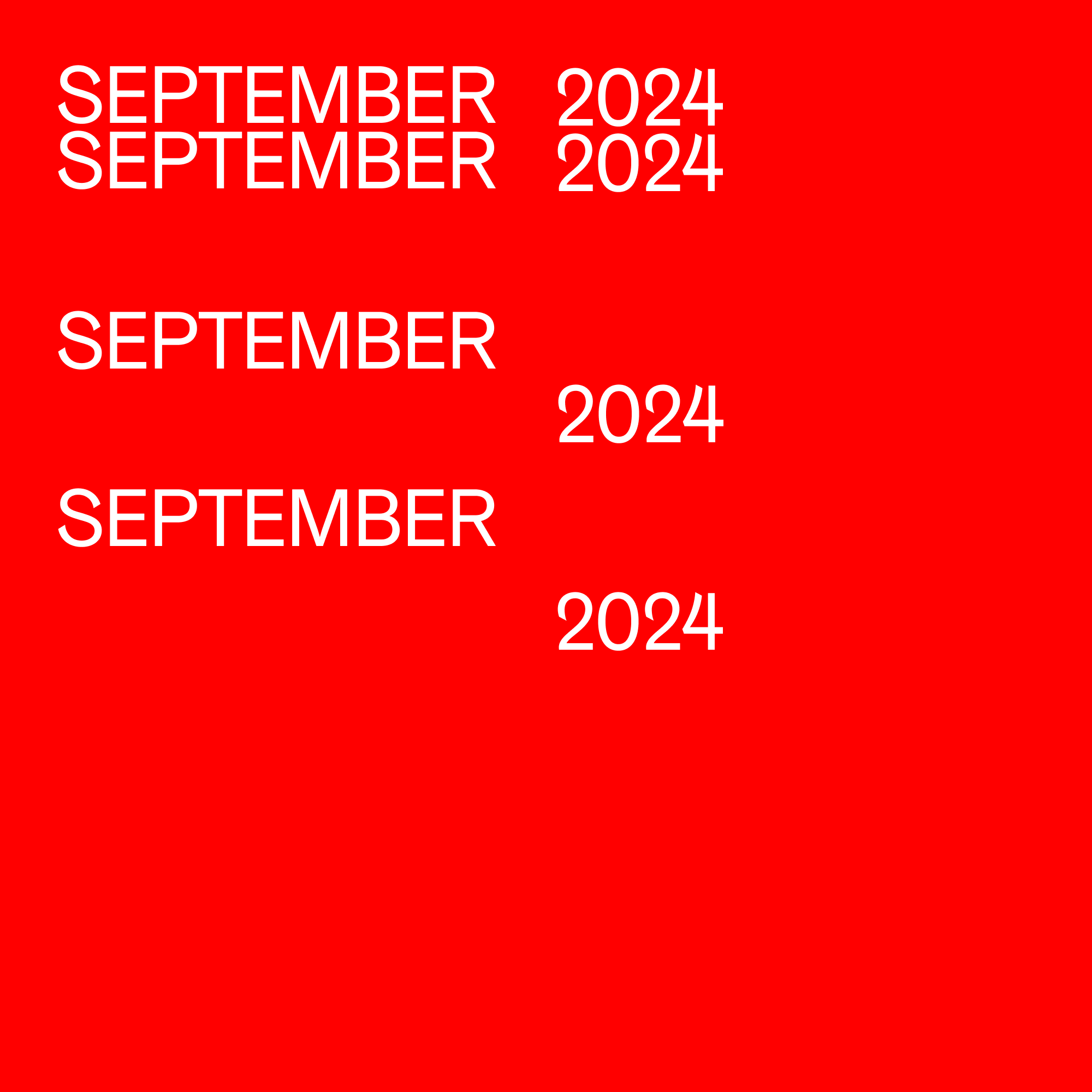Playlist cover for September 2024